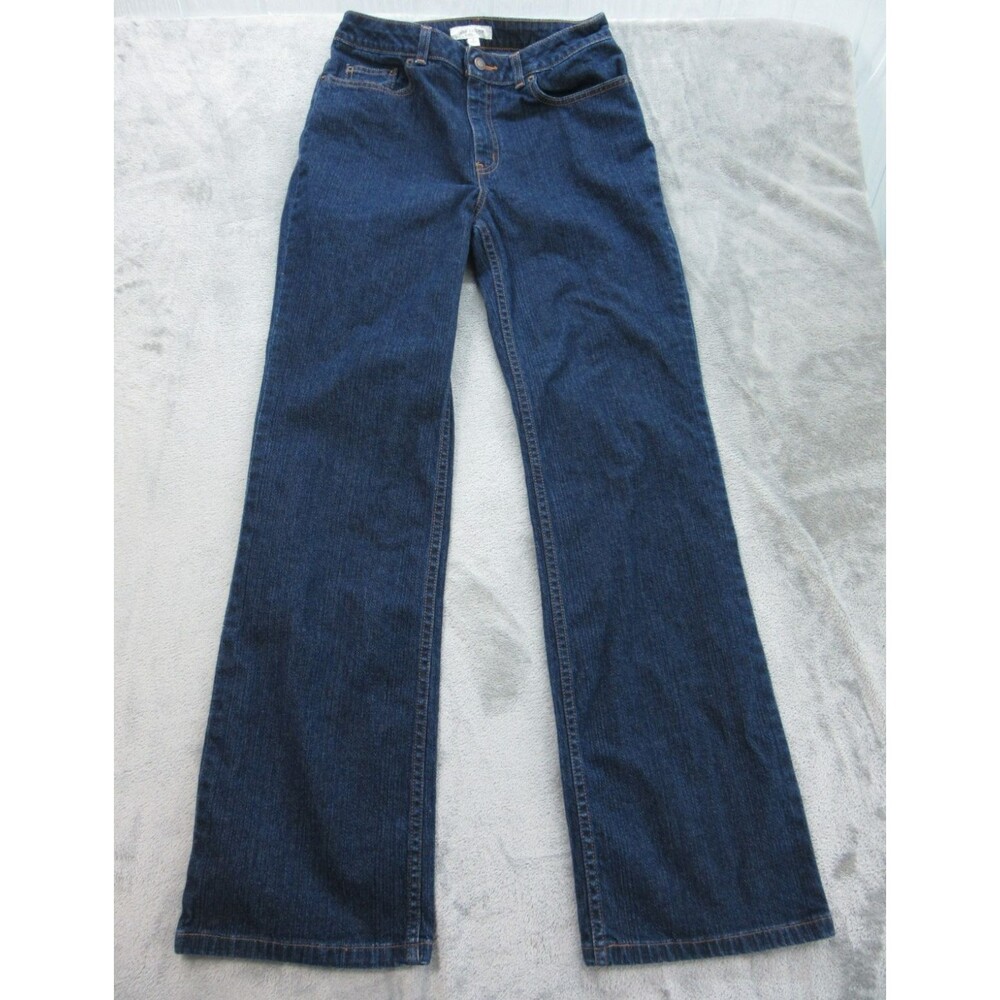 Ann Taylor Jeans Women's Sz. 6 Bootcut Dark Wash Blue Mid-Rise w/ Pockets